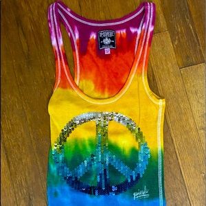 PINK Tie Dyed Tank ~
